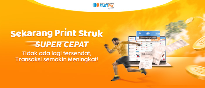 cara mudah cetak struk toko modern fastpay