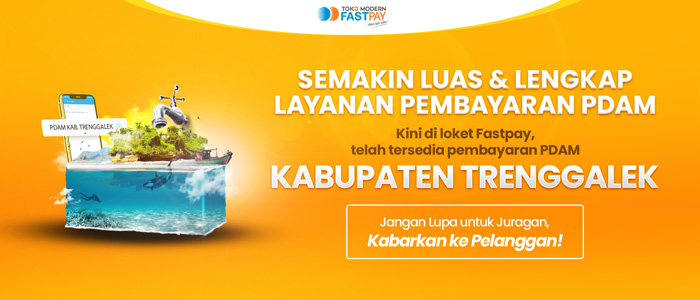 layanan pdam kab trenggalek toko modern fastpay