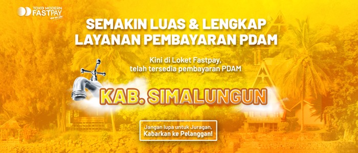 pdam simalungun live di toko modern fastpay