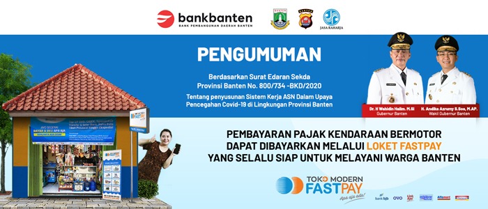 Bayar pajak kendaraan bermotor banten di toko modern fastpay