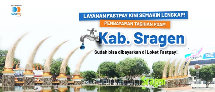 Pembayaran pdam kab sragen toko modern fastpay