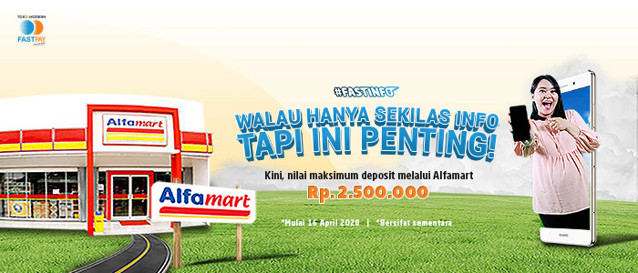 info penting deposit fastpay di alfamart