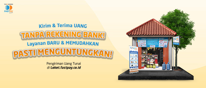 Kirim uang tanpa bank di toko modern fastpay