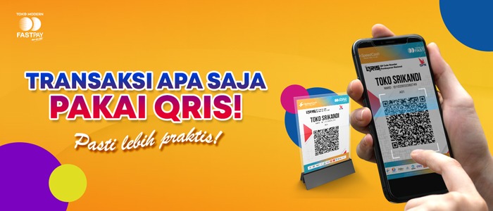 cara transaksi dengan QRIS di Toko Modern Fastpay