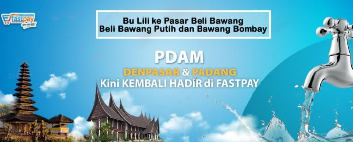 pembayaran pdam denpasar padang toko modern fastpay